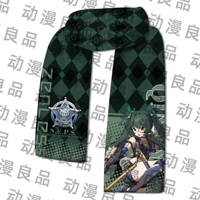 

Anime GAME Zenless Zone Zero Men Women Winter Animation Accessories Anime Scarf Cosplay Costume Scarves Neckerchief Warm
