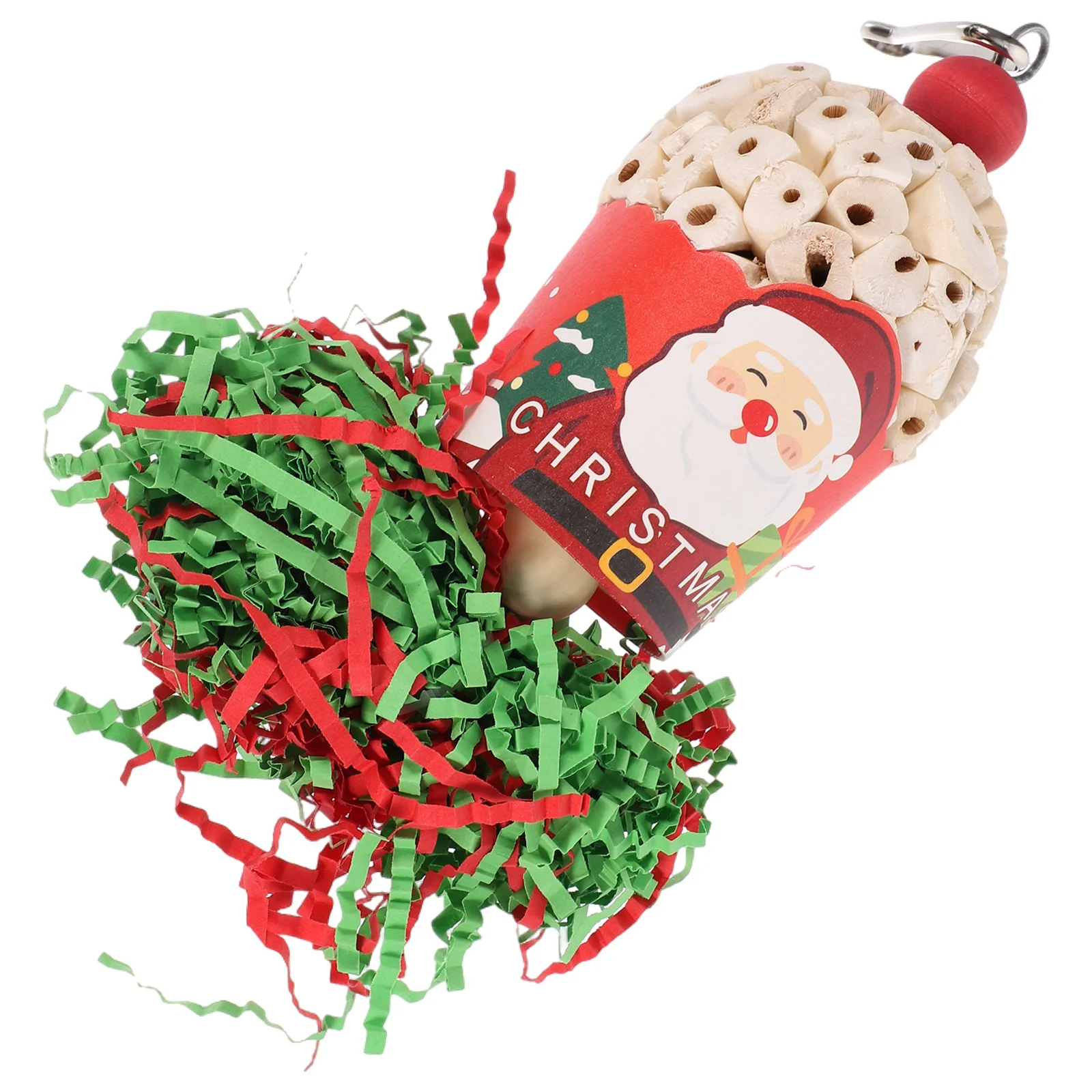 Christmas Themed Parrot Toy Large Bird Parakeet Chew Small Toys Practical Pet Foraging Bite-resistant