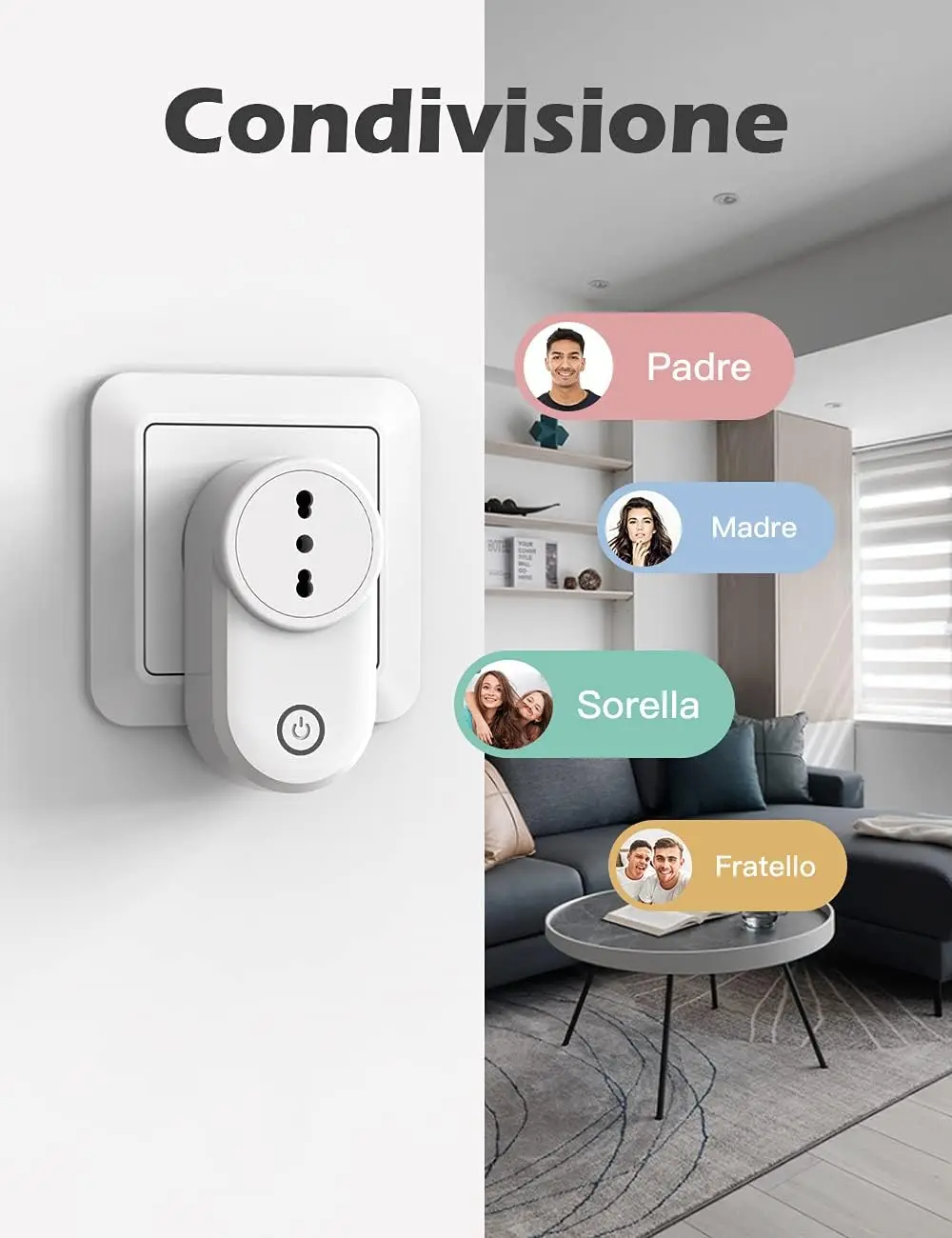 EWelink Smart Socket Italy 16A/20A Wifi Smart Plug With Power Monitoring EWelink APP Remote Control Google Assistant Alexa