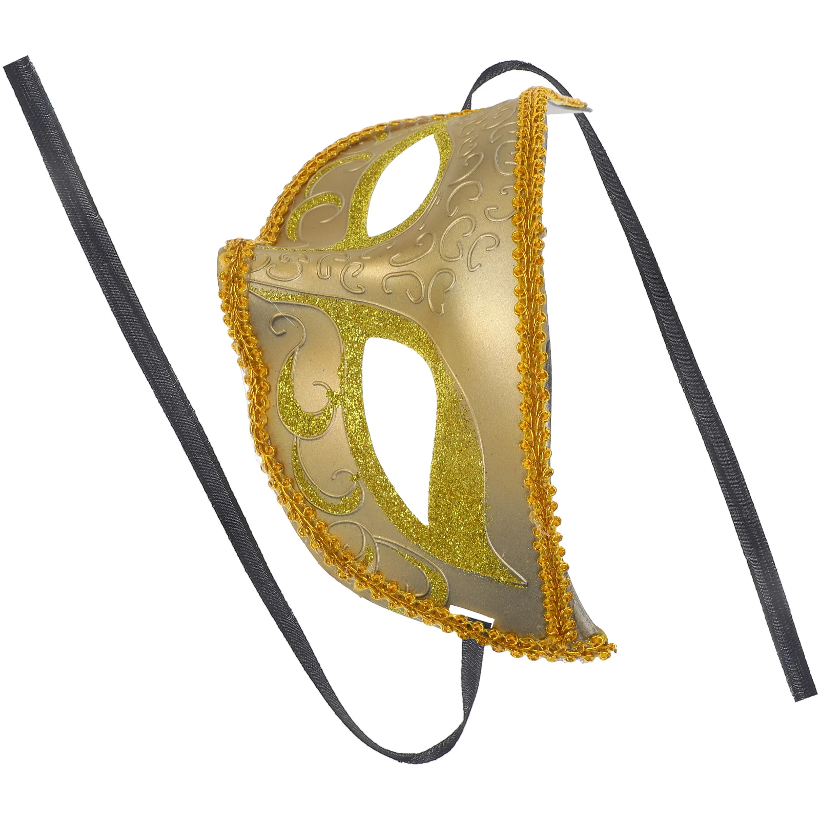 

Halloween Mask Face Cosplay Masks Masquerade Golden Abs Carnival Accessories Man