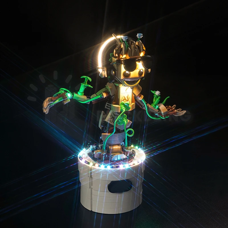 Brick Bling LED Light 76297 Set Suitable for Dancing Groot Building Blocks Gift (Lighting Accessories Only)