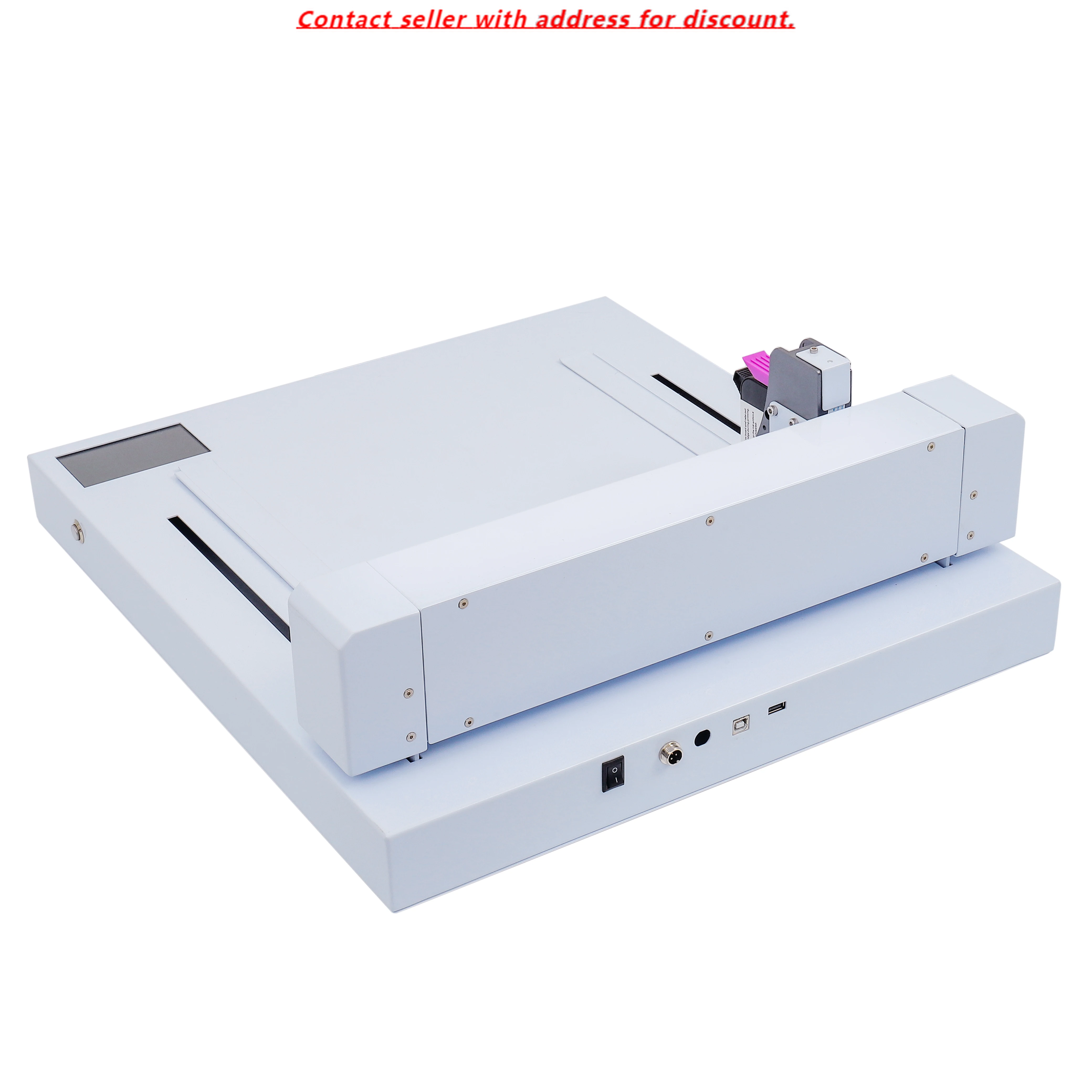 

Wide Format Inkjet TIJ Printer With Moving System Print Height 290mm Logo Text Printing For File Bag Folding Box Paper Gift Bag