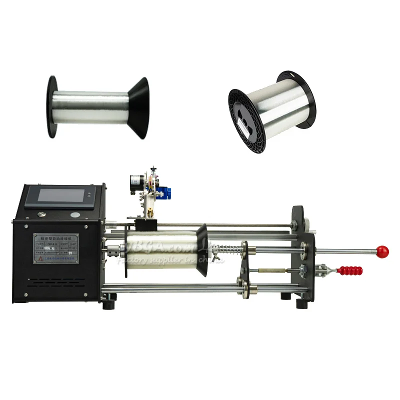 LY FCW-10 Fiber Optic Coil Winding Machine 10km Length Roll Spool Max Width 260mm Wire 4.3 inches Touch Screen Control