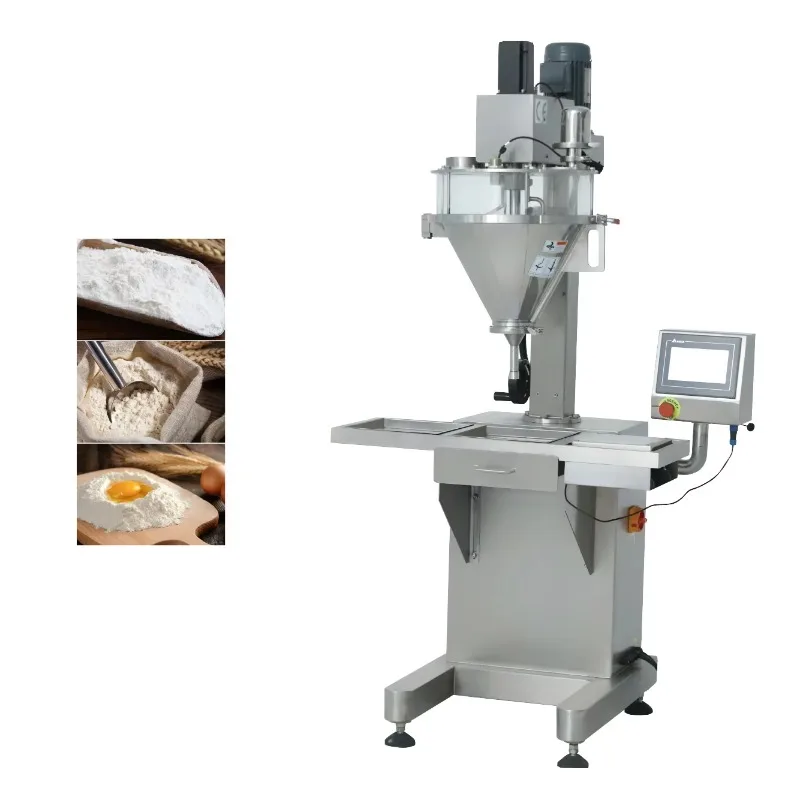 Semi Automatic Talcum Powder Filling Machine Powders Dispenser for Cosmetic Factory High Efficiency Custom