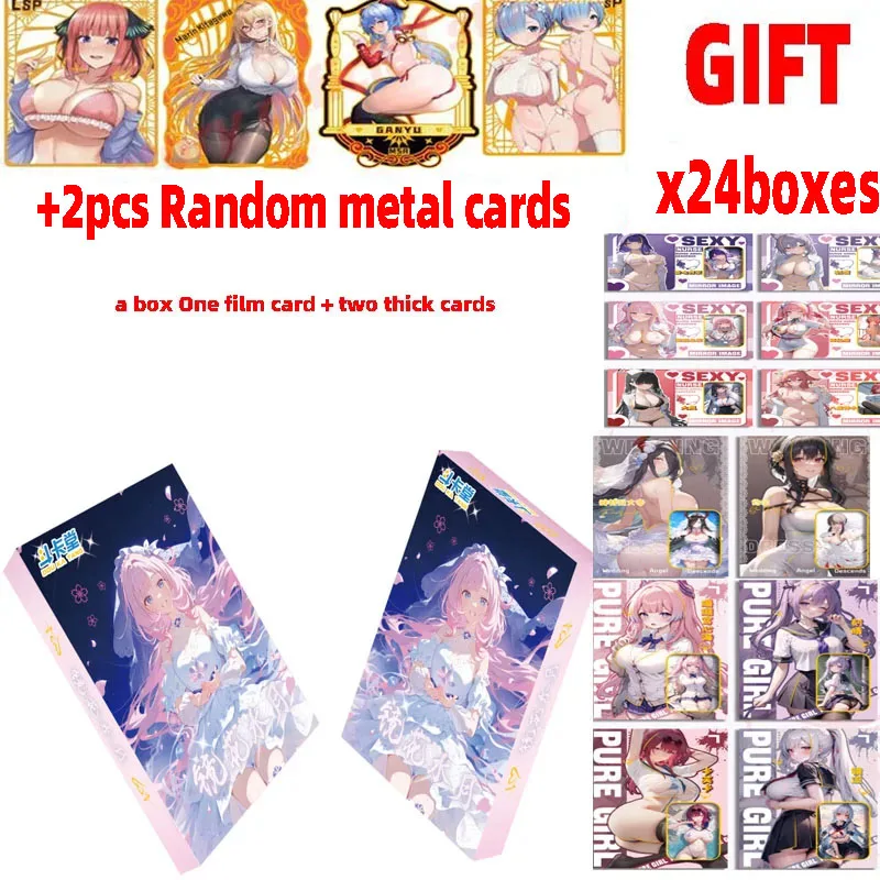 2024 Wholesale 24boxes Goddess Story  Doukatang Mirror Flower Water Moon 1 Cards  Waifu Booster Box Tcg Toys And Hobbies Gift