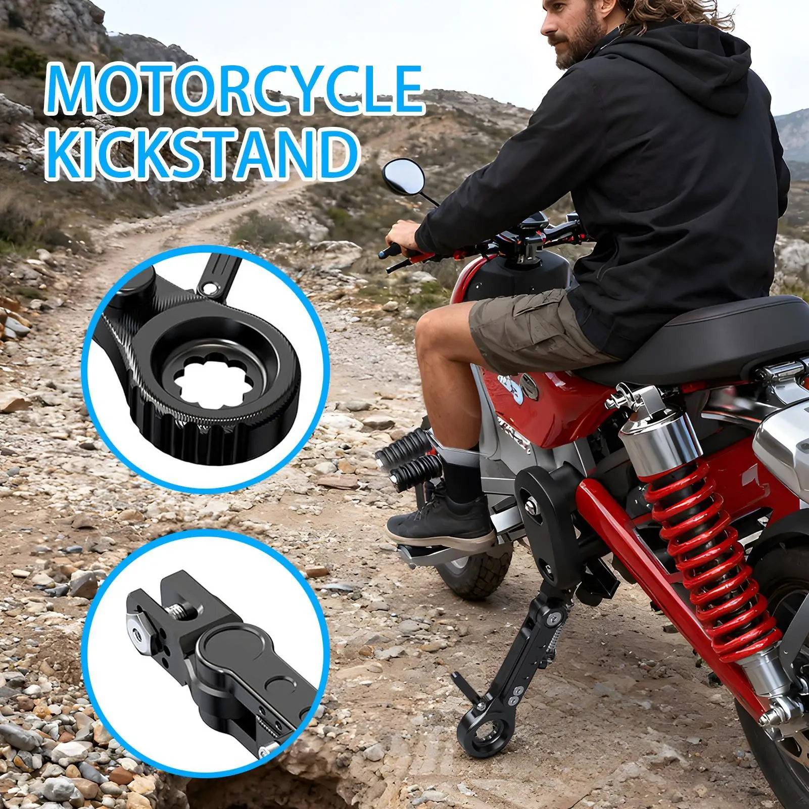 

Подставка для велосипеда из сплава, прочная несущая способность, регулируемая парковочная подставка для электрического мотоцикла для мужчин, женщин, мальчиков и девочек