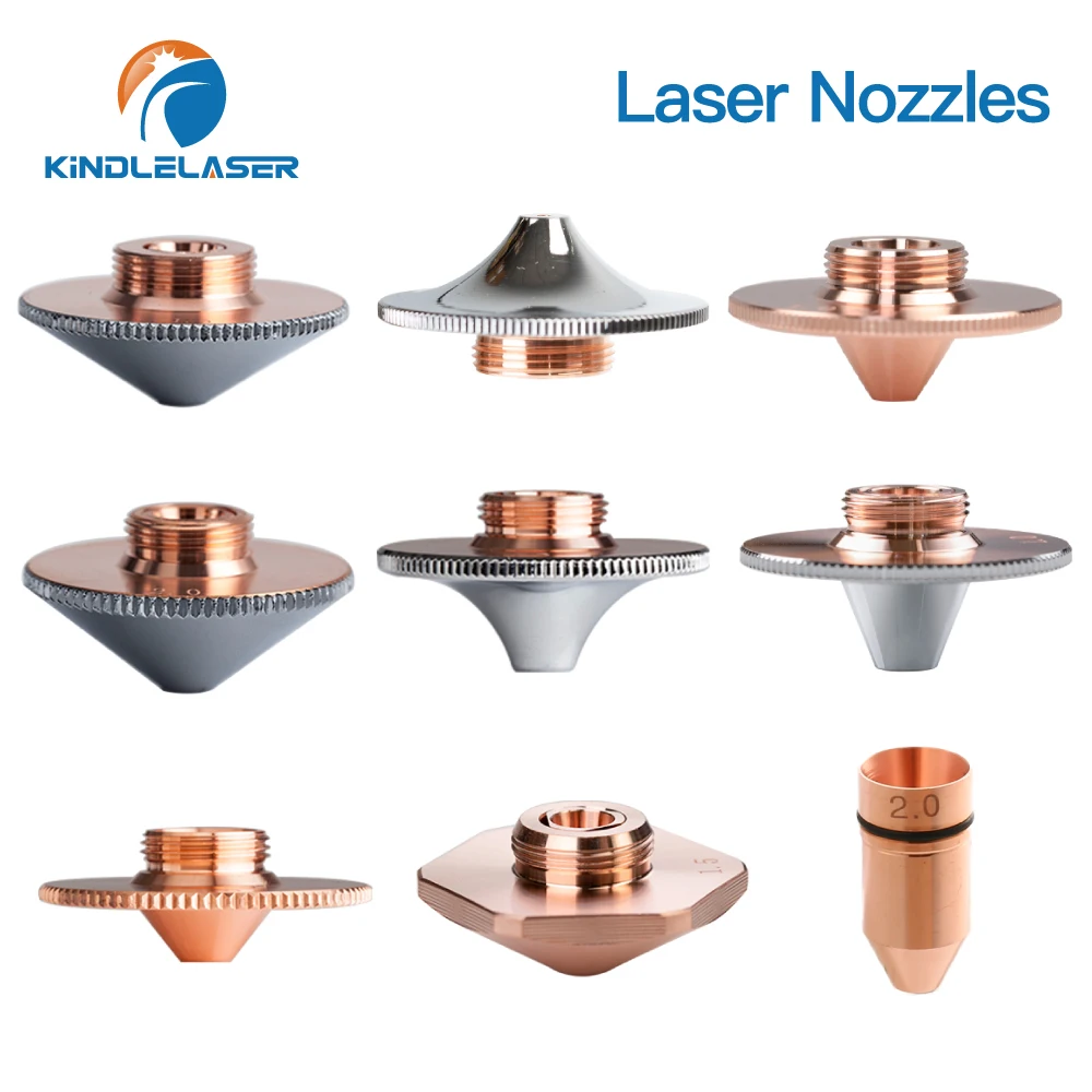 KINDLELASER 10pcs Laser Nozzles Chrome Layer Dia.32mm H15 Caliber 0.8 - 4.0 for Precitec WSX Fiber Laser Cutting Head
