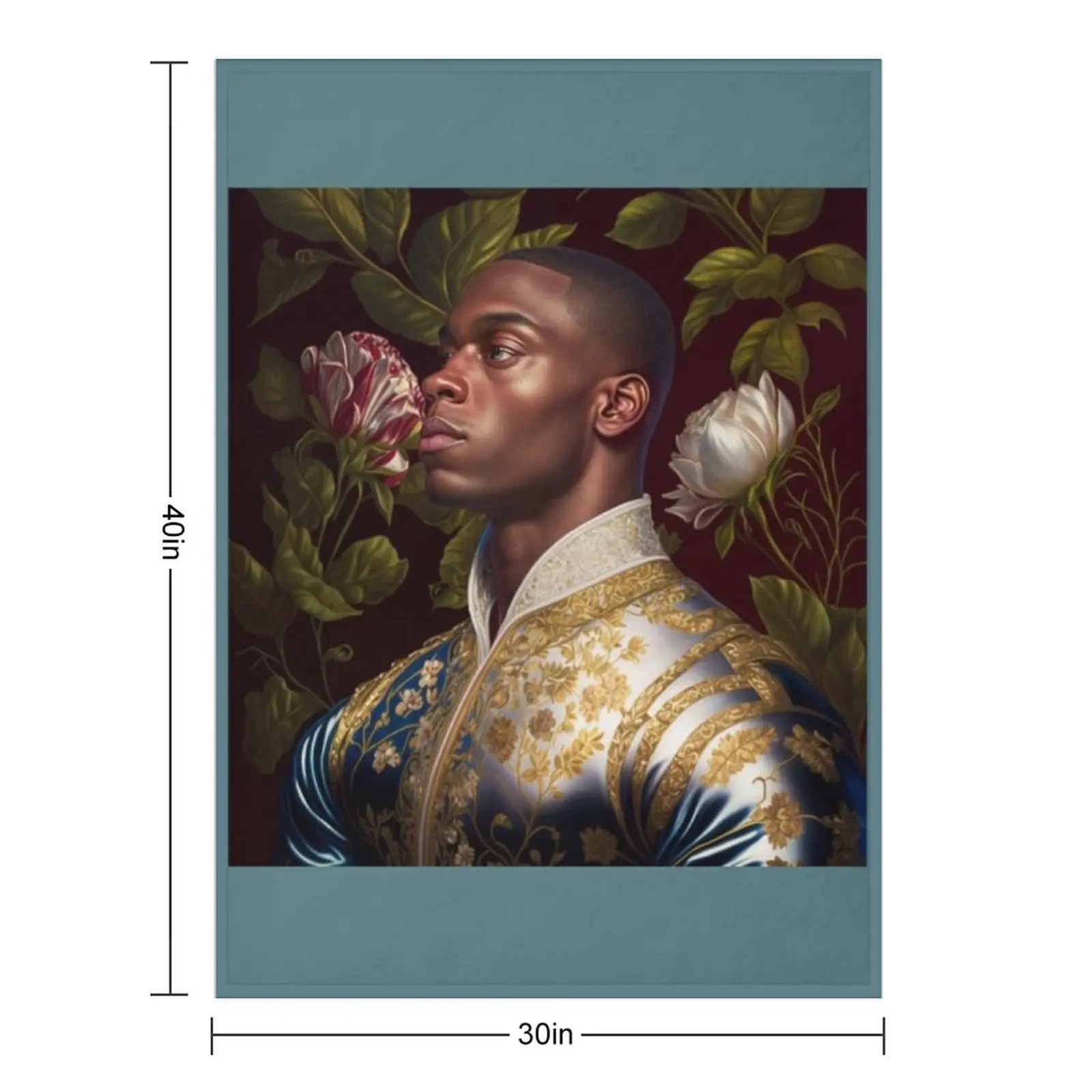 ارتفاع الملوك Kehinde Wileys البصري رمي بطانية أريكة عملاقة أفكار هدية عيد الحب لينة أفخم منقوشة الصيف الفراش البطانيات