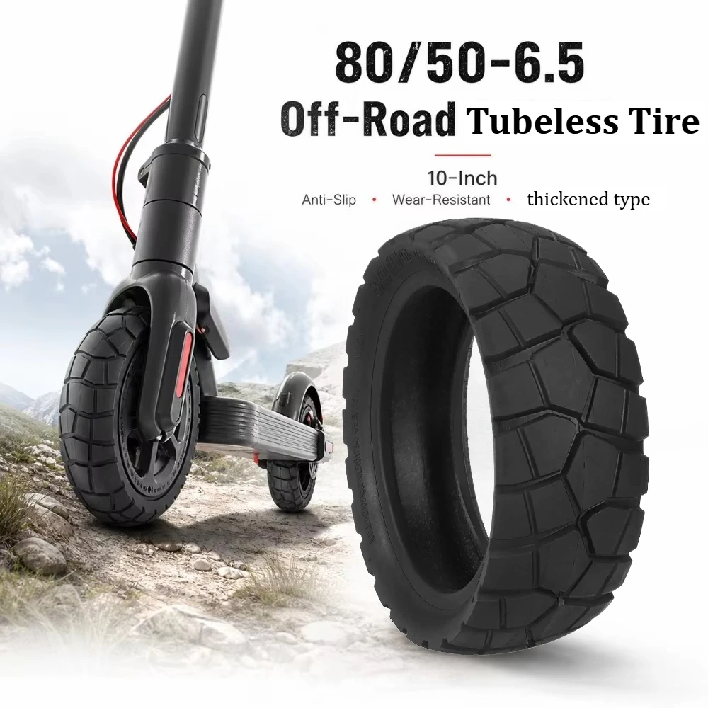 80/50-6.5 Offroad-Vakuumreifen mit HT059-Profil für Elektroroller, 10 Zoll, rutschfest, dick und verschleißfest