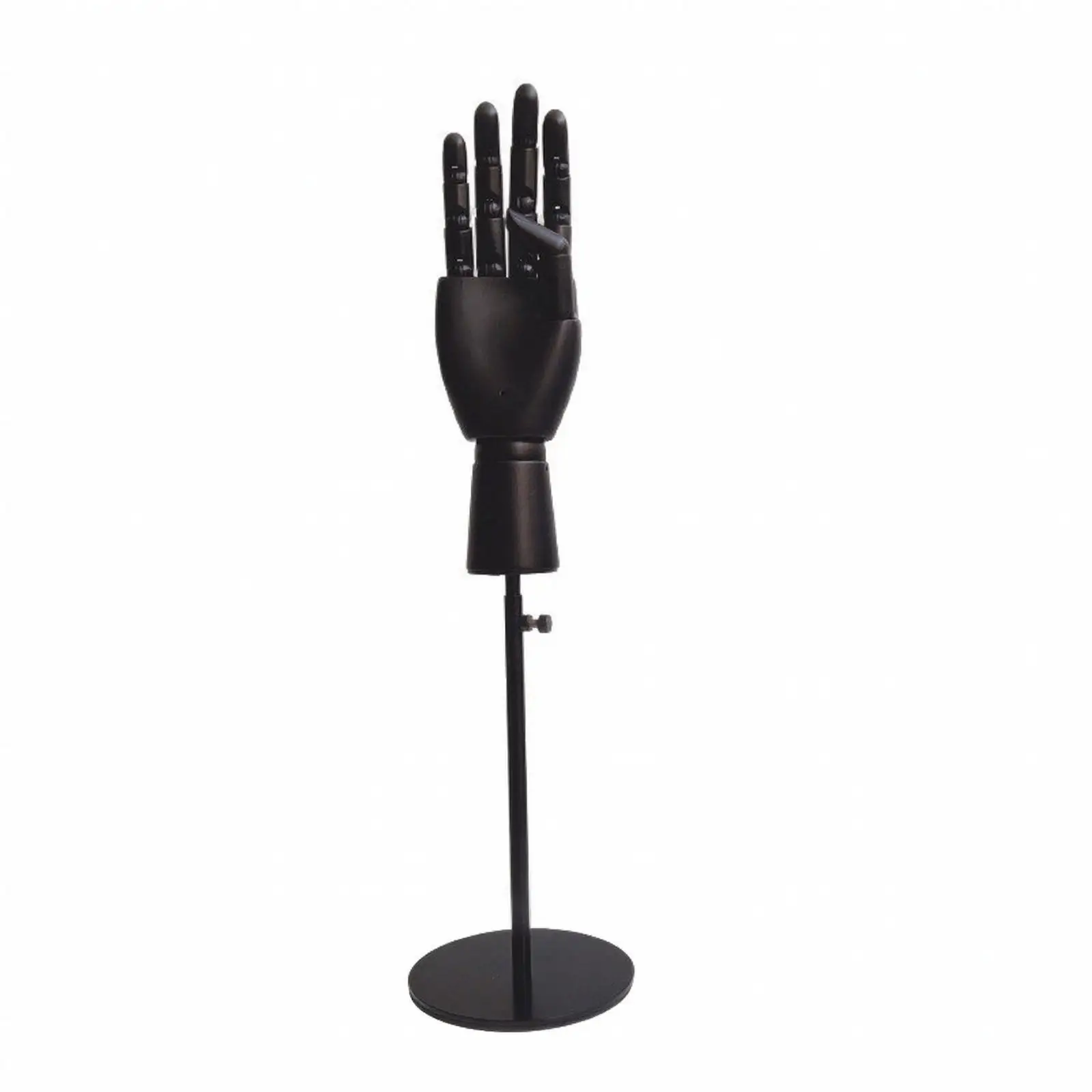 Portable Articulated Hand Jewelry Display Stand with Movable Joints for Ring Bracelet Showcase in Studio