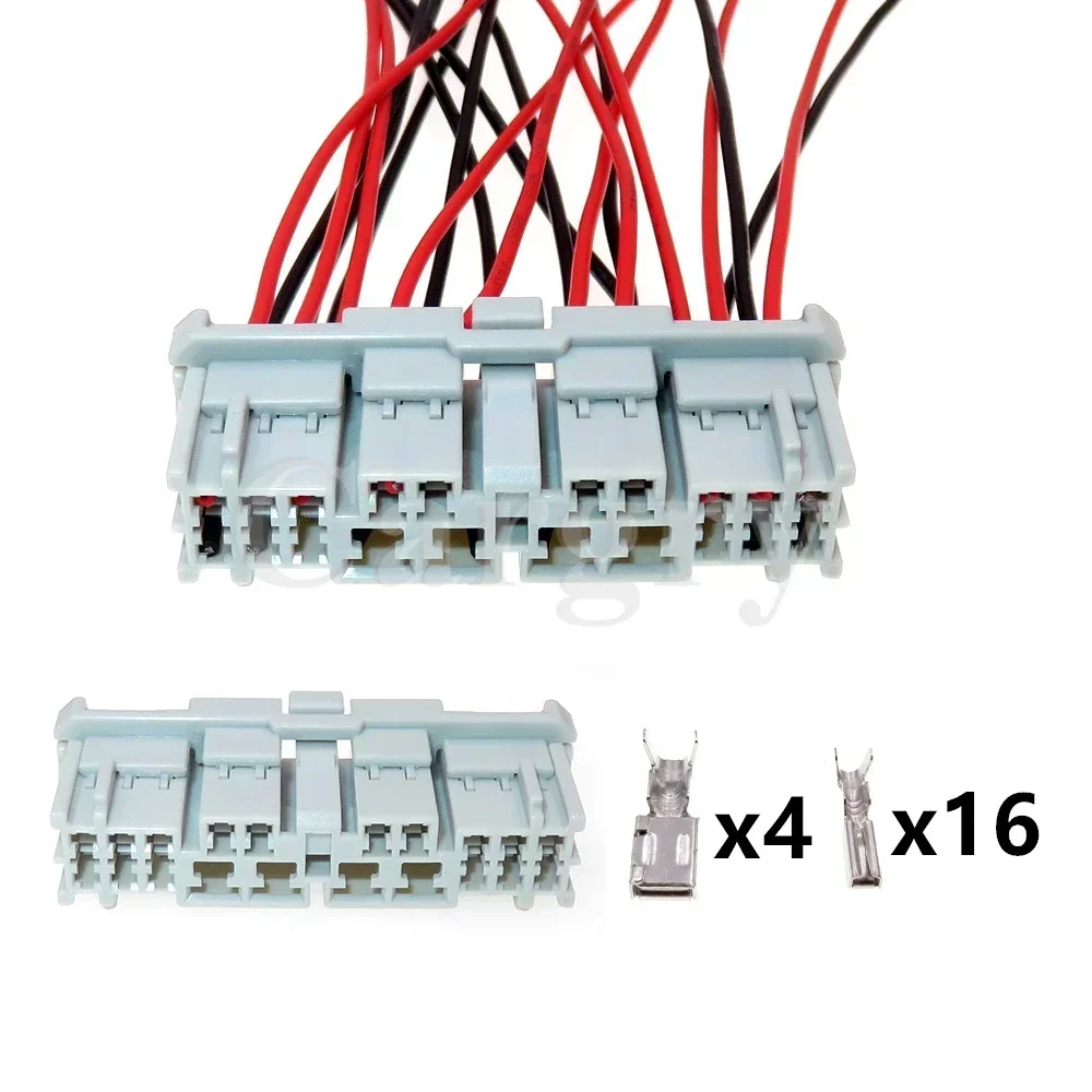 1 Set 20P 6950-0981 Auto High Current Unsealed Socket AC Assembly For Honda Grey Car Wire Harness Composite Connector