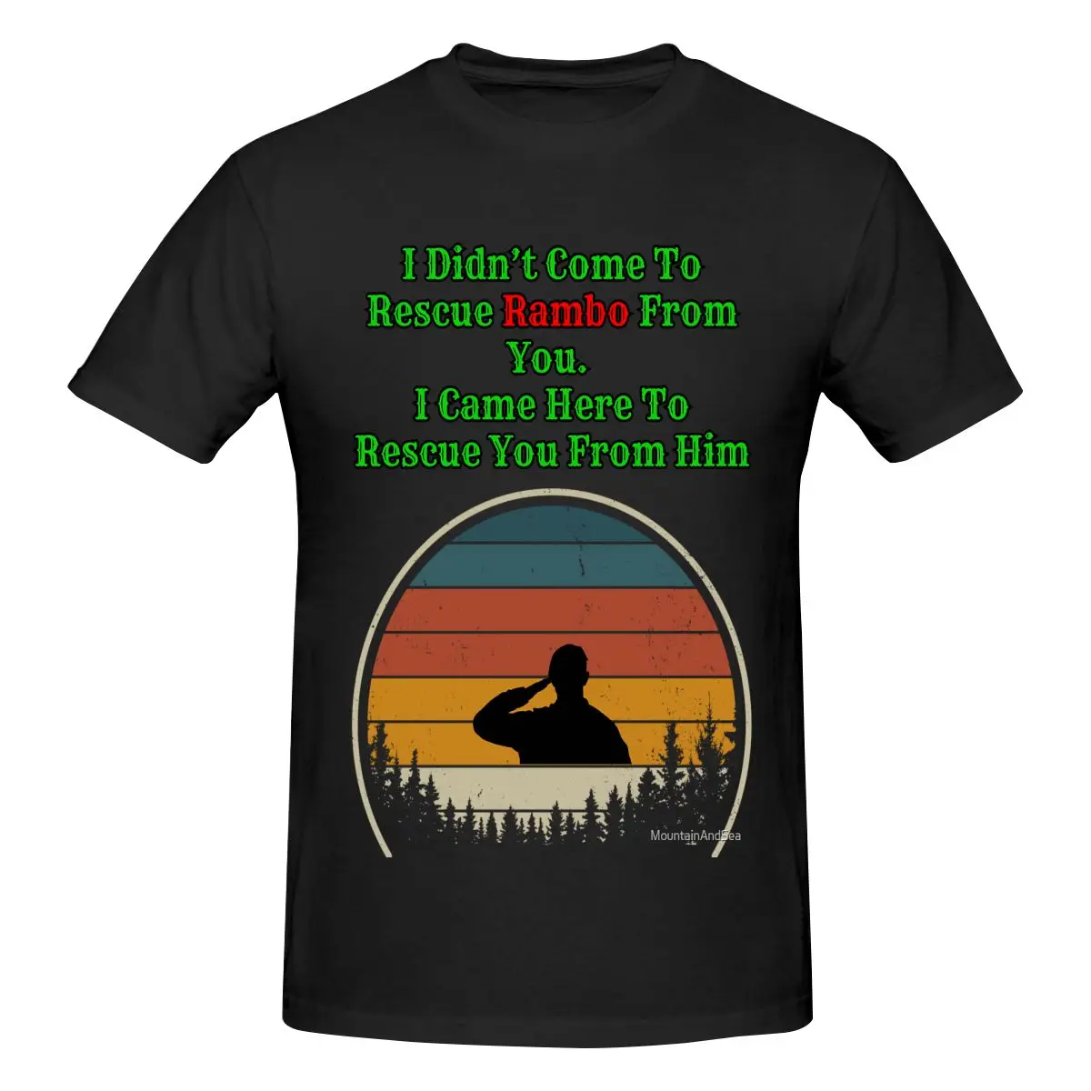 

Funny Rambo First Blood Sylvester Stallone War Movies Men's T-shirt Printed Tops are loose and slim fit Women's T-shirts