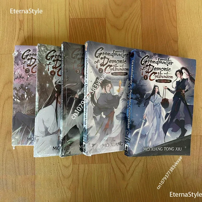 

5 Books/Set Grandmaster of Demonic Cultivation: Mo Dao Zu Shi Novel Vol. 1-5 Comic Book English Manga Novel Books