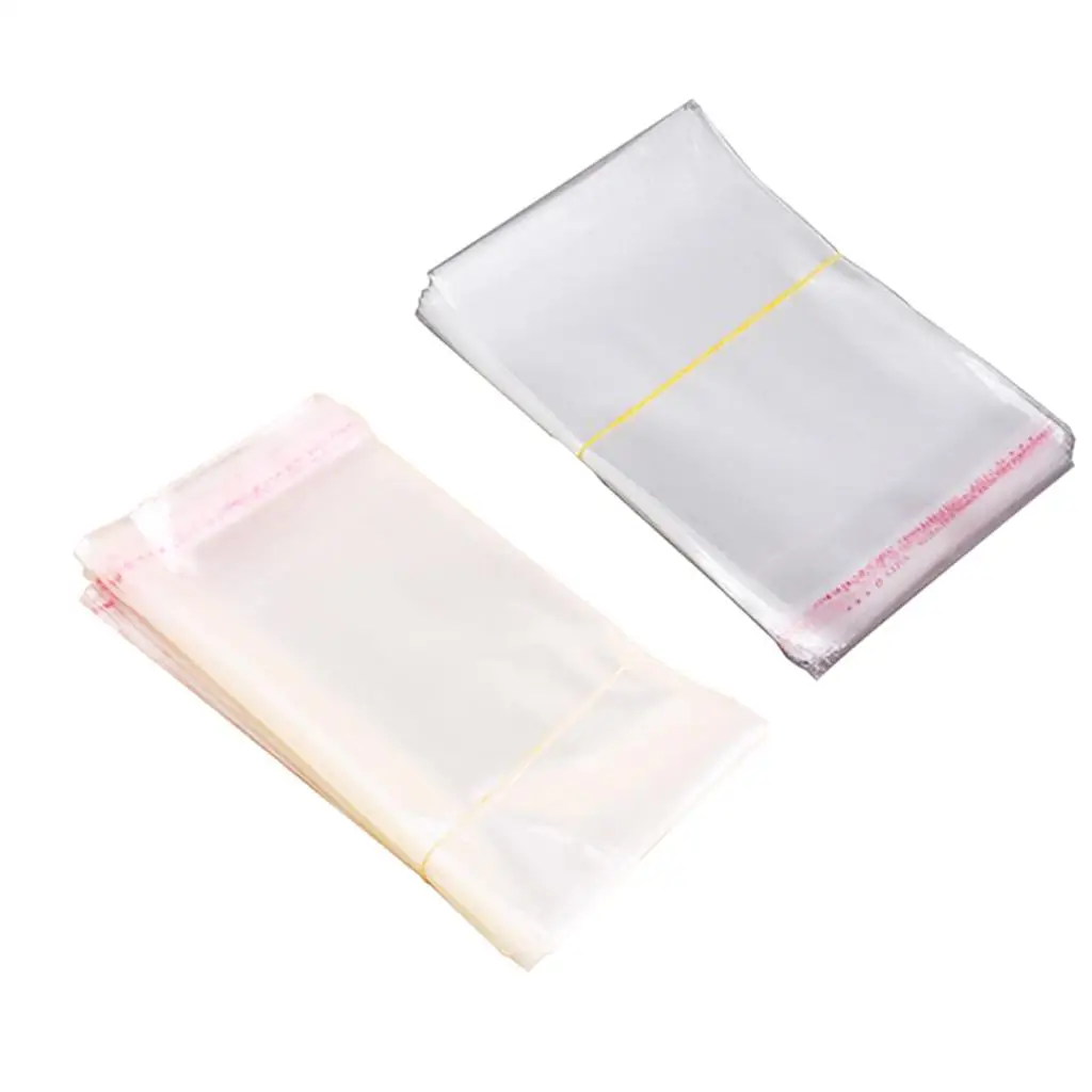 200 sztuk samouszczelnich przezroczystych torebek Opp do piekarni, świec,