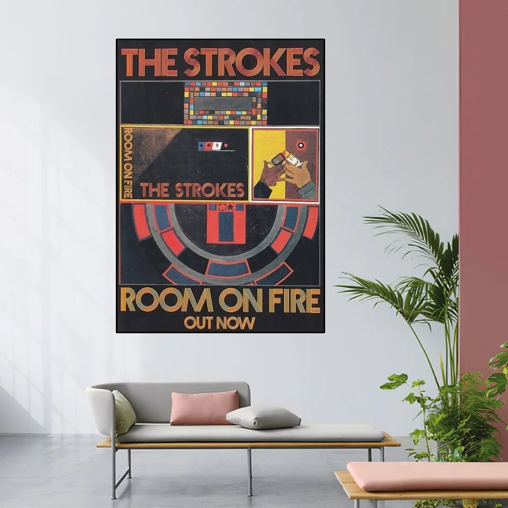 The S-Strokes Poster Home Room Decor Livingroom Bedroom Aesthetic Art Wall Painting Stickers