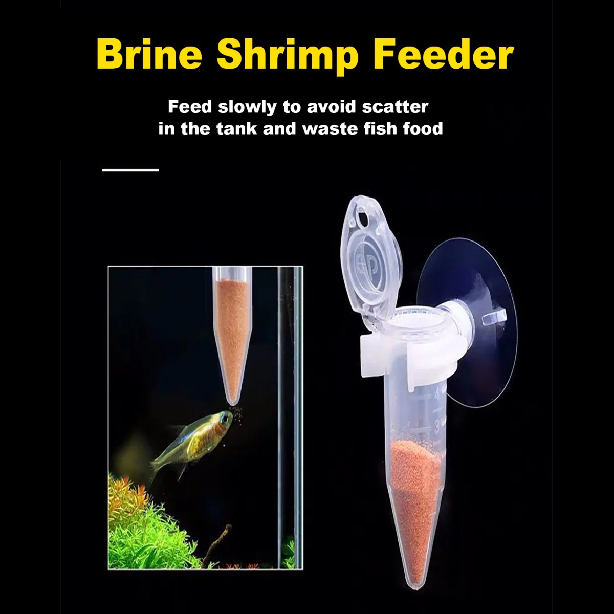 Fish Feeder Cone Shrimp Egg Worm Funnel Cup Feeding Tool Ring Ornamental Tank Aquarium Accessories With Suction