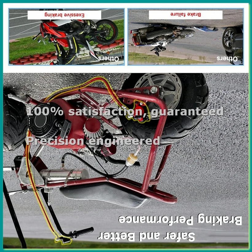 Bike Hydraulic Disc Brake Kit for Baja DB30 Doodle Bug Dirt Bug Racer 97cc 79cc 2.8hp Engine-ANKL