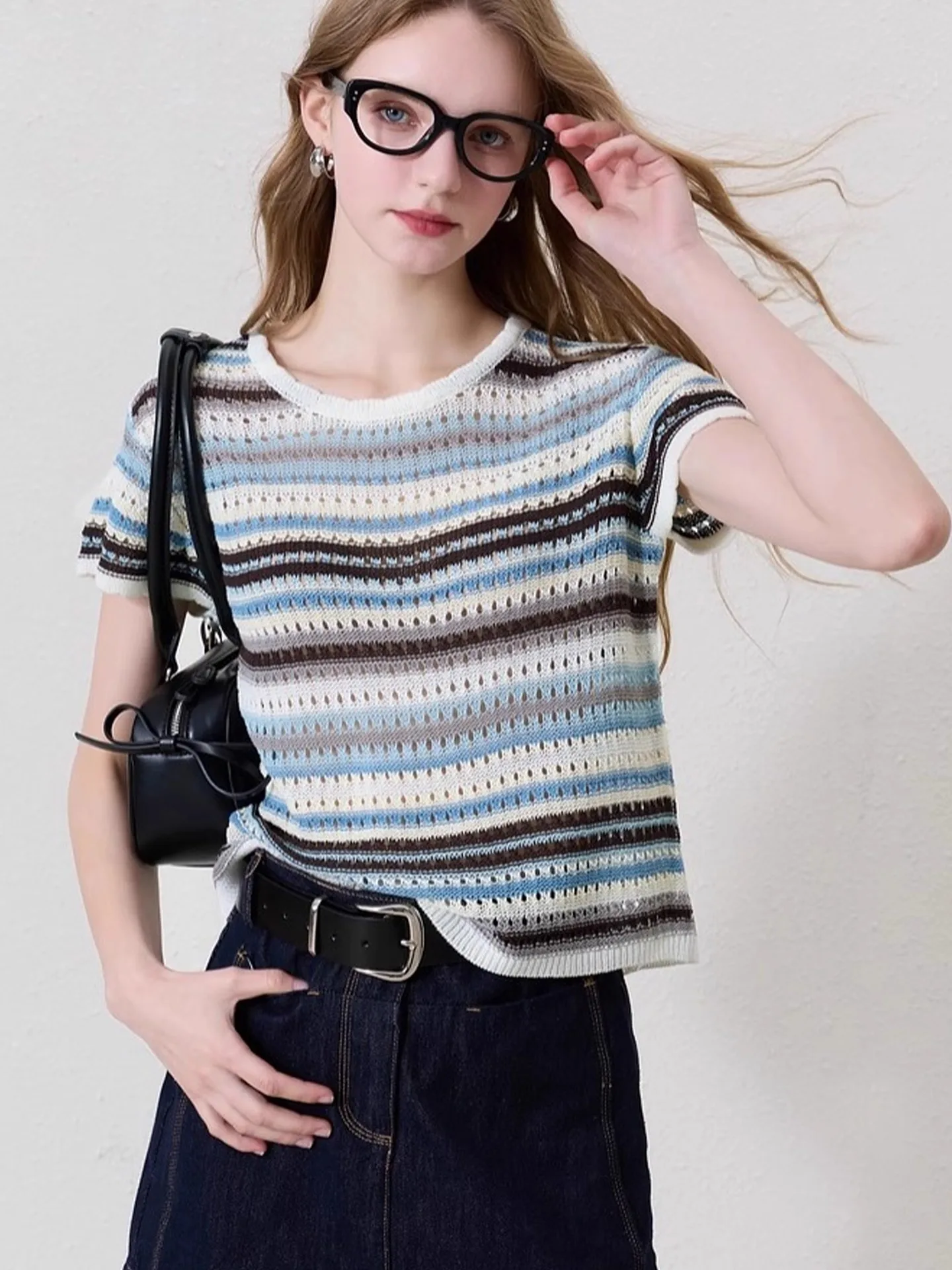 

Laid-ba Трикотаж Повседневная контрастная цветная футболка с капюшоном ort Sve Faion Мягкая футболка oulder Width Regular Korean Sle Summer ...