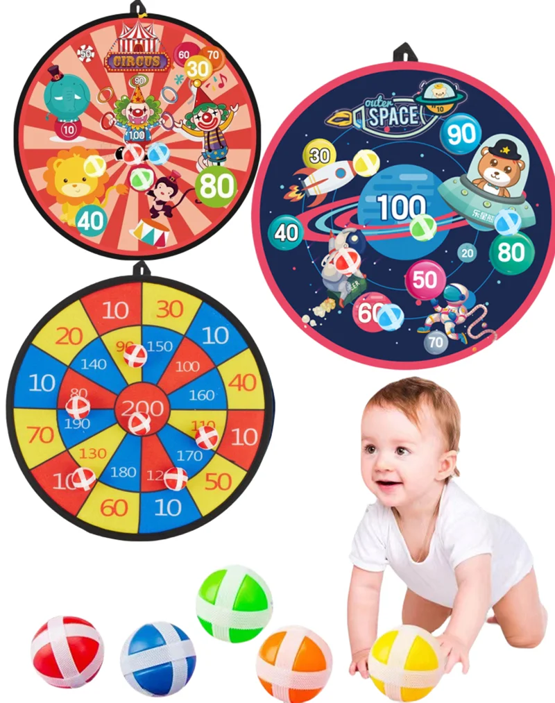 Bambini Cartoon Animal Dart Target bersaglio palla appiccicosa dinosauro famiglia gioco sportivo interattivo giocattolo educativo regalo di natale