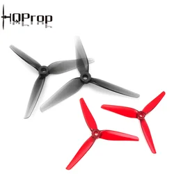 Original HQProp R35 5.1x3.5x3 5.1inch 3-Blade PC Propeller 5mm Shaft Gray and Red for RC Freestyle 5inch Racing Drones Parts DIY