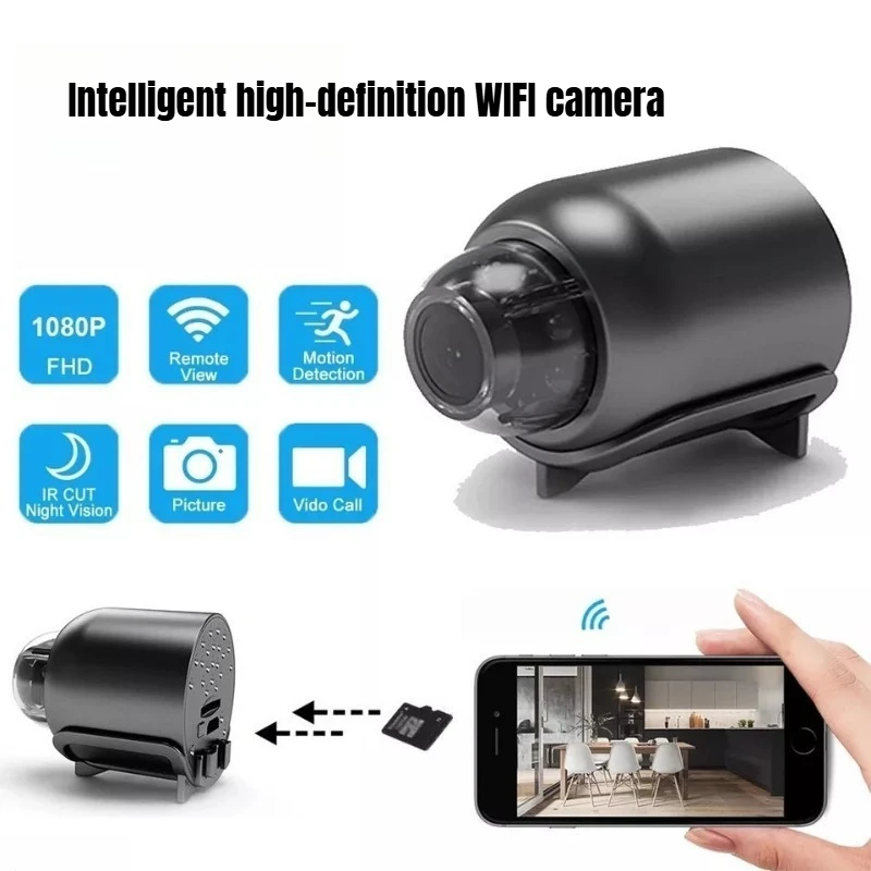 1080P新型X5ミニカメラ、ナイトビジョン、軽量、ポータブル、プレミアムカメラ、動体検知、ワイヤレス監視カメラ