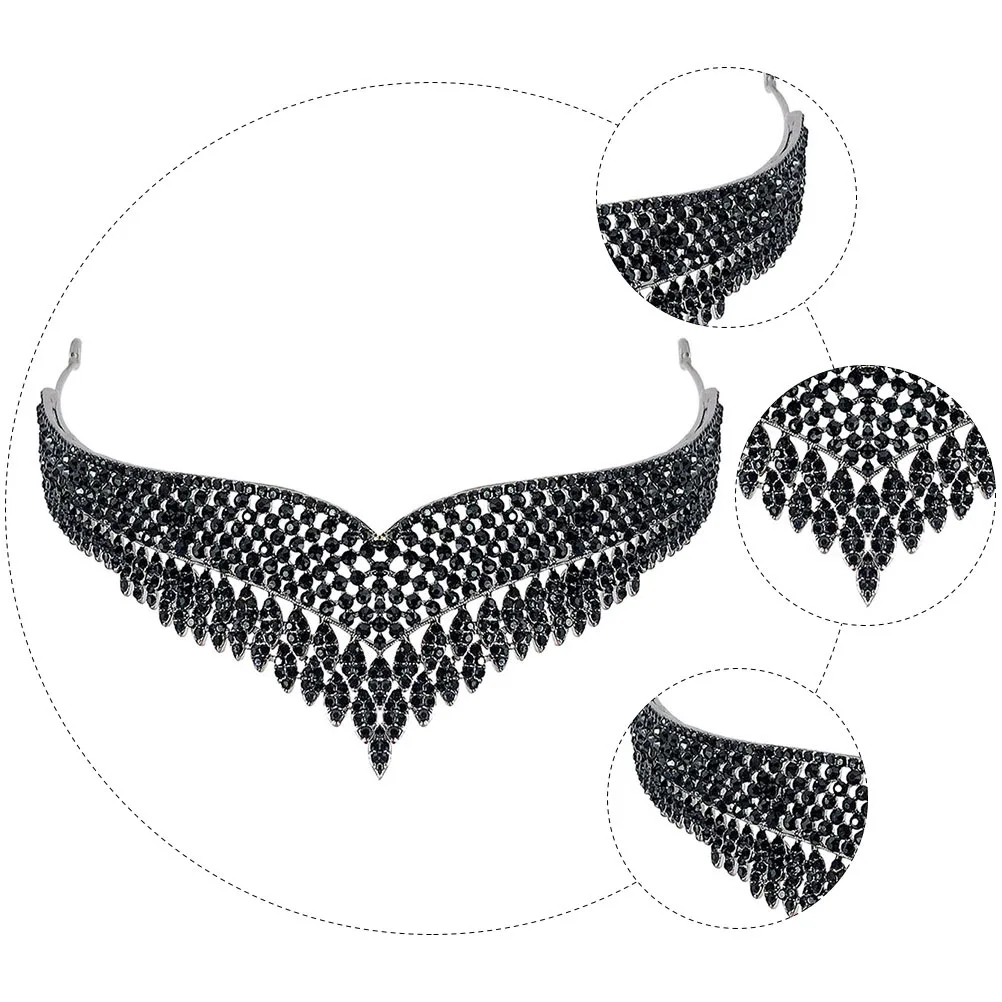 1 قطعة تاج الزفاف خمر الرجعية الزفاف هيربيسي سبيكة حجر الراين غطاء الرأس الزخرفية لحفلة عيد ميلاد تأثيري الرقص الكرة