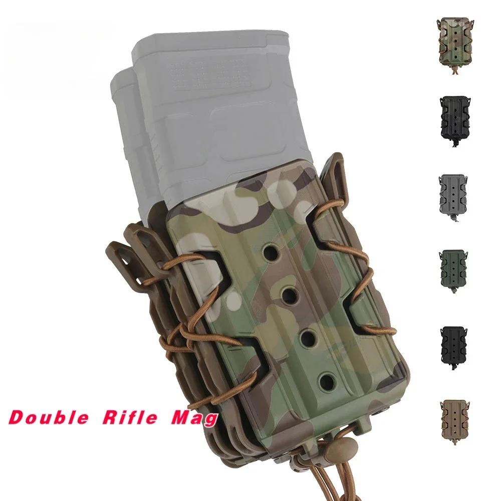التكتيكية مزدوجة ماج 5.56 الصيد الحقيبة مجلة جميع التضاريس حزمة CS اطلاق النار نظام مولي الألوان اكسسوارات الخصر حقيبة #2
