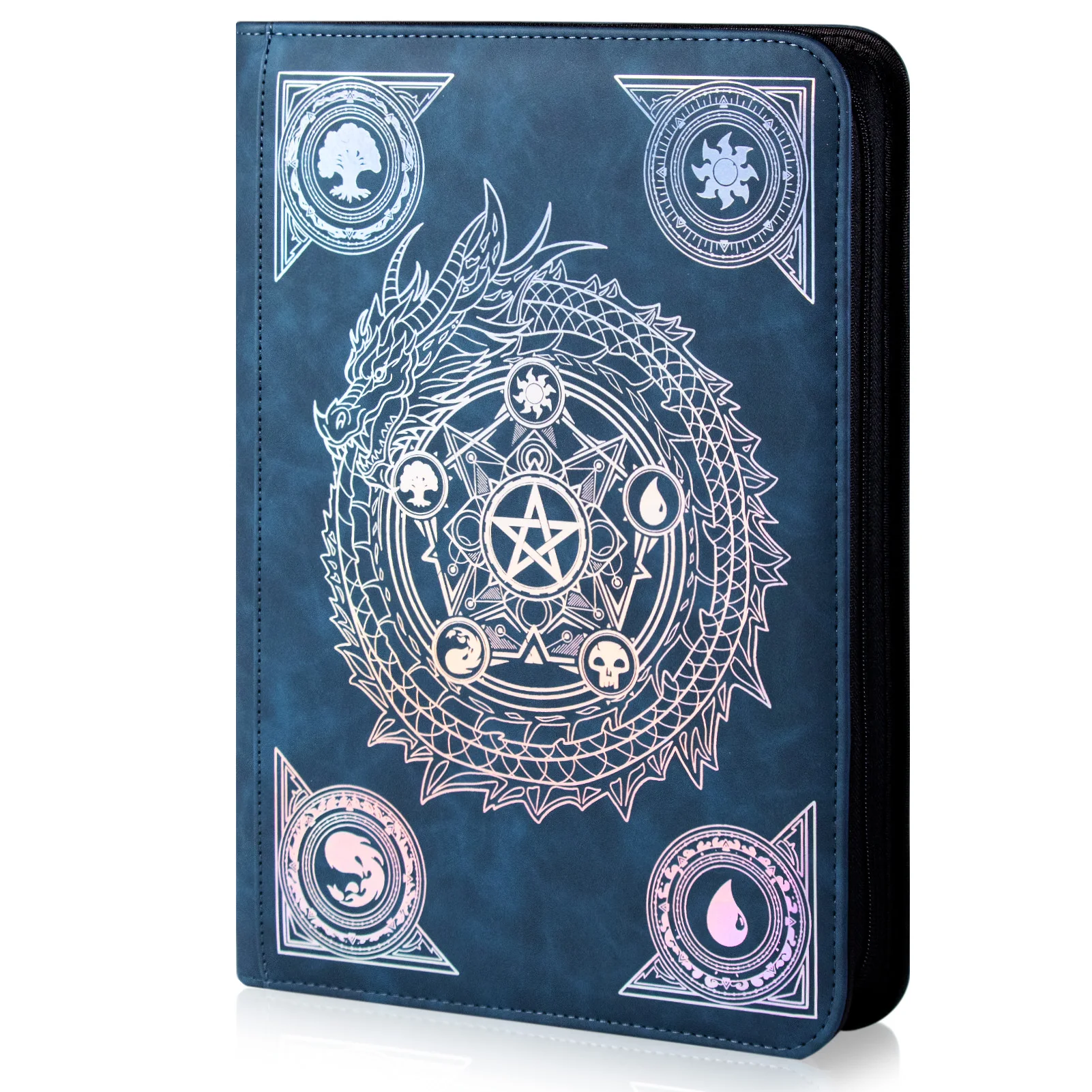 trading-card-binderringless-zip-laser-foiling-binder540-double-sided-pocket-collectible-trading-card-albums-for-yugiohmtg