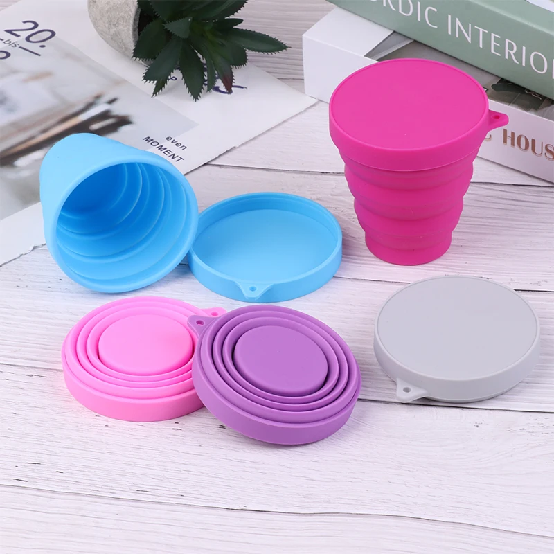 Copa Menstrual portátil, taza de silicona plegable, taza esterilizadora, producto de higiene femenina, 1 ud.