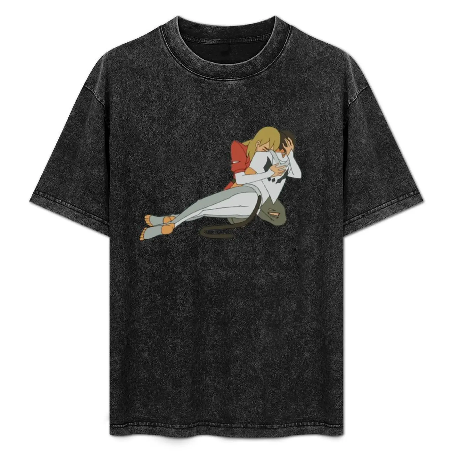 Save the Cat T-Shirt Basic Solid Tee for Daily Use