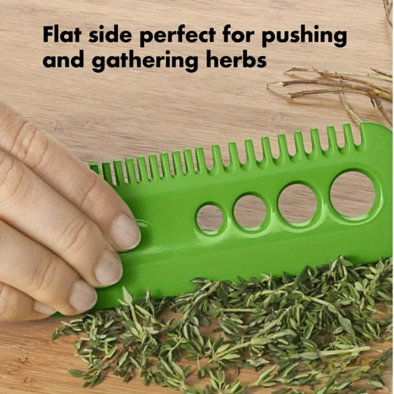 2pcs Vegetable Herb Eliminator Kale Oregano Parsley Cilantro Stripper Looseleaf Comb Household Gadgets Portable Kitchen Tools