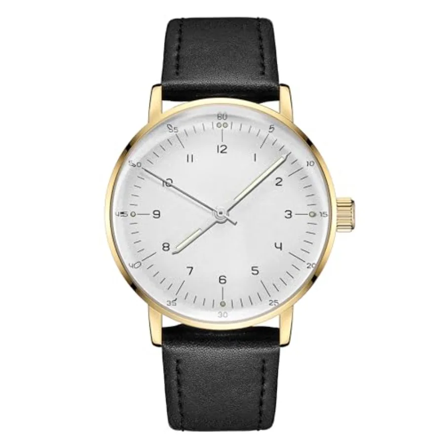 

Boyarca Vintage Mechanical Watch with Domed Glass Watch Mirror and 40mm case, Casual and Minimalist Manual Winding Mechanical W