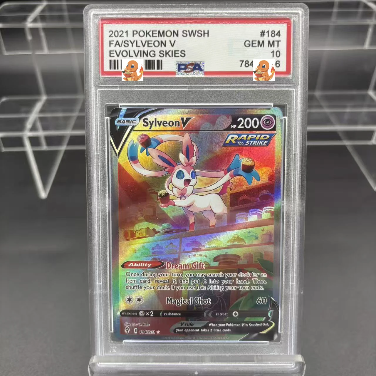 Diy 1 stks/set Pokemon PTCG PSA Mewtwo GX Seismitoad Self Control Verzamelen Handtekening Trading Flash Card Anime Cartoon Gift