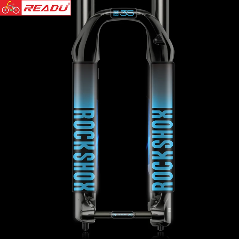 READU 2021rockshox XC35 Mountain Bike Front Fork Decals Bicycle Front Fork Stickers bike accessories accesorios para bicicletas