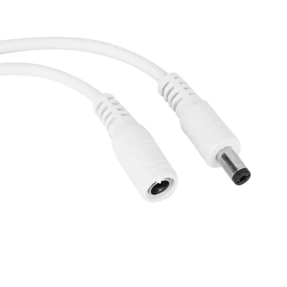 

5 Pair 5.5x2.1mm DC Power Connector 15cm Black White Barrel Plug Jack Connector Male & Female Easy Installation