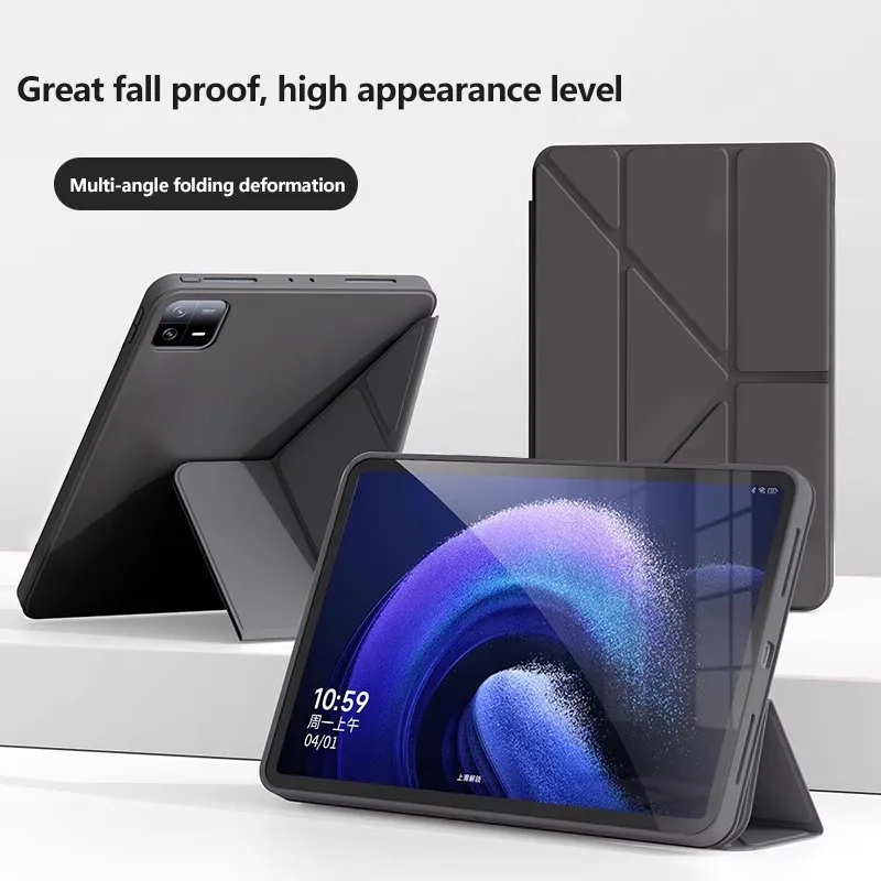 Smart Cover en cuir souple et silicone pour Xiaomi, Redmi Pad SE 8.7, 4G, SE 11 pouces, Pad 10.61 Xiaomi Pad 5, 6 Pro 11 pouces