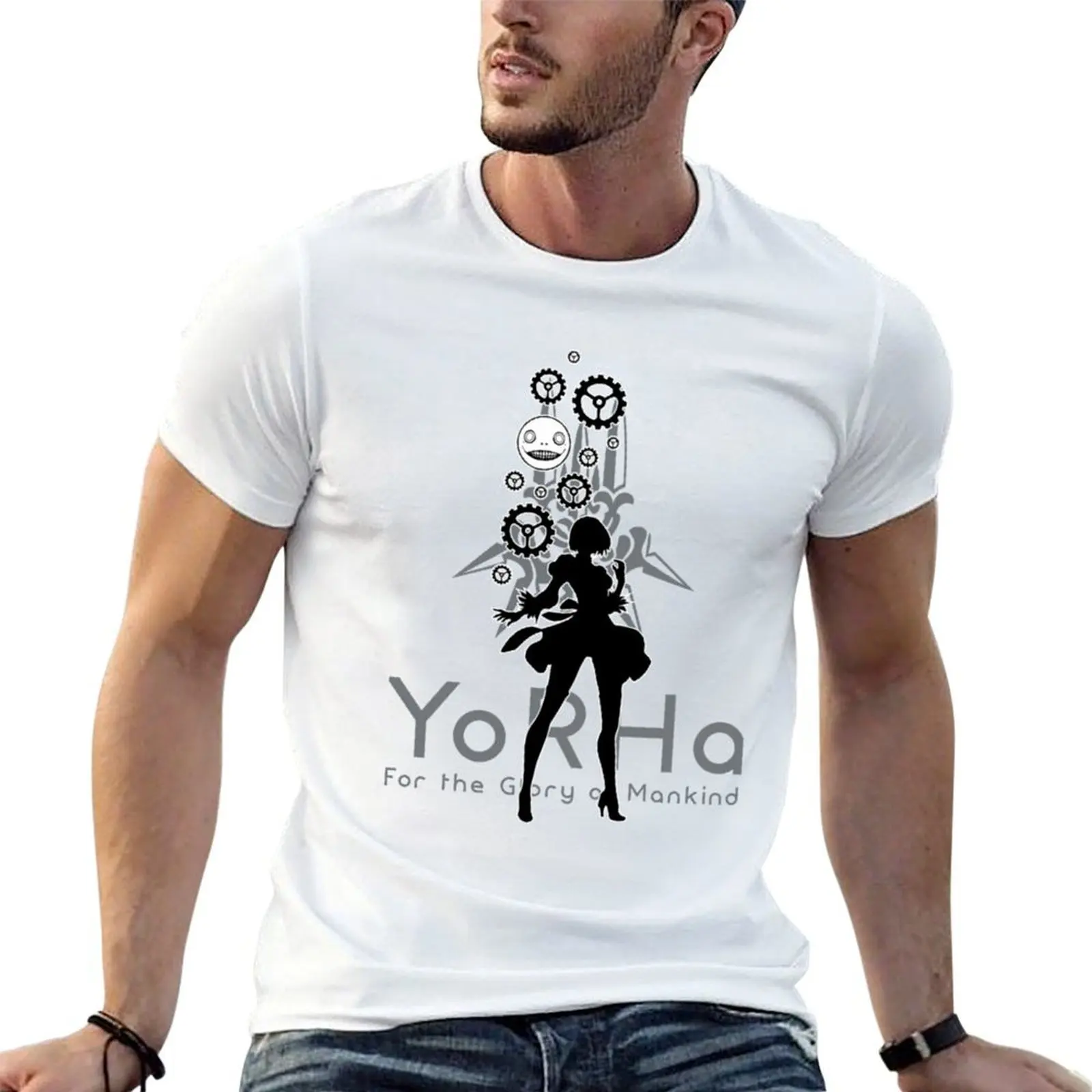 NieR Automata - 2B YoRHa T-Shirt graphic tee shirt shirts graphic tee plain t shirts men
