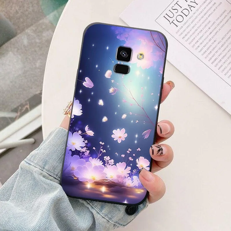 silicon case For Samsung Galaxy A8 2018 A530 A530F case astronaut Soft TPU Phone Cover For Samsung A8 Plus 2018 A730 A730F Case