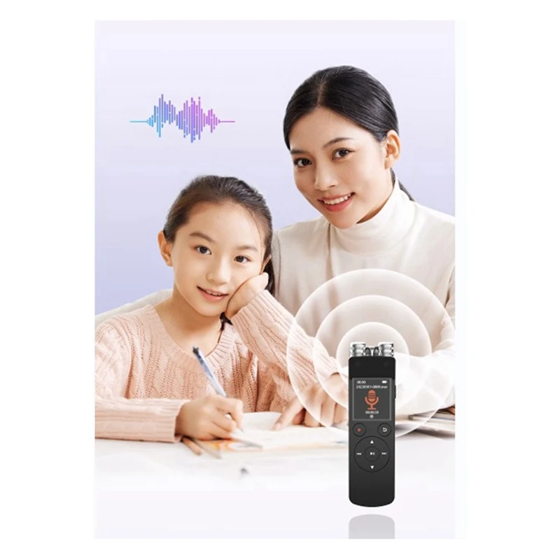 Bluetooth Voice Recorder Support Voice Control Recorder Player Multi-Language Smart USB High-Quality Mp3 Player 32GB