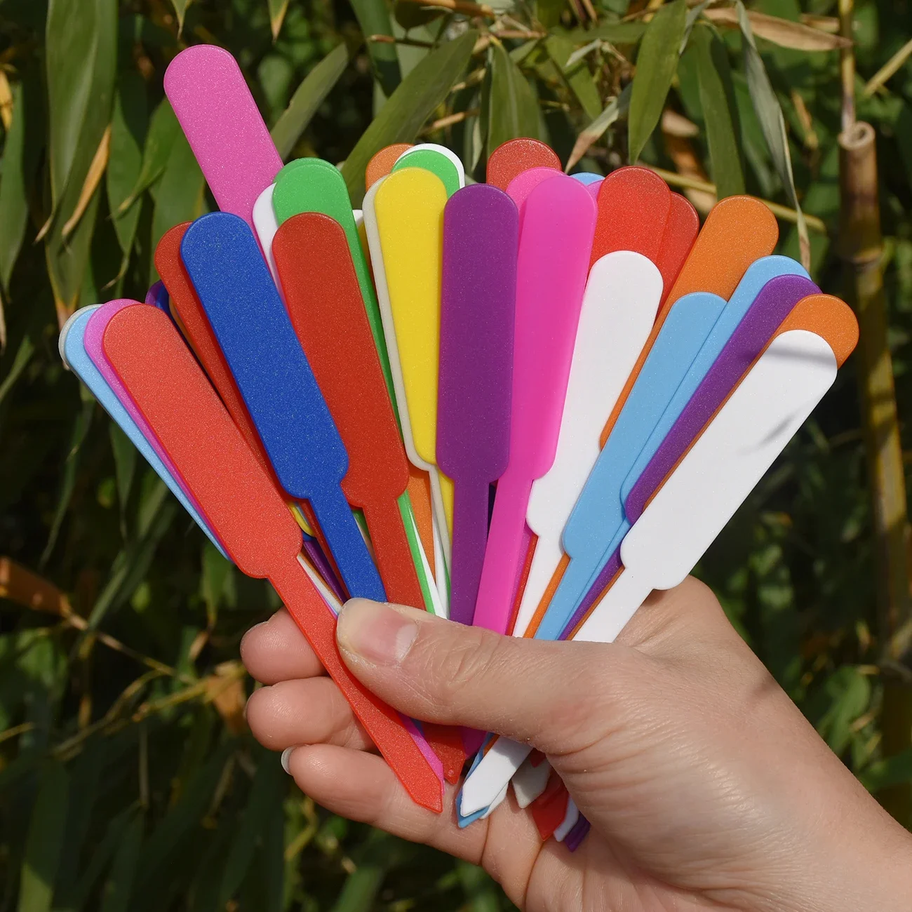 Etiquetas impermeables para plantas de jardín, etiqueta de plástico para planta de jardinería, marcador de maceta, marcador de plántulas,