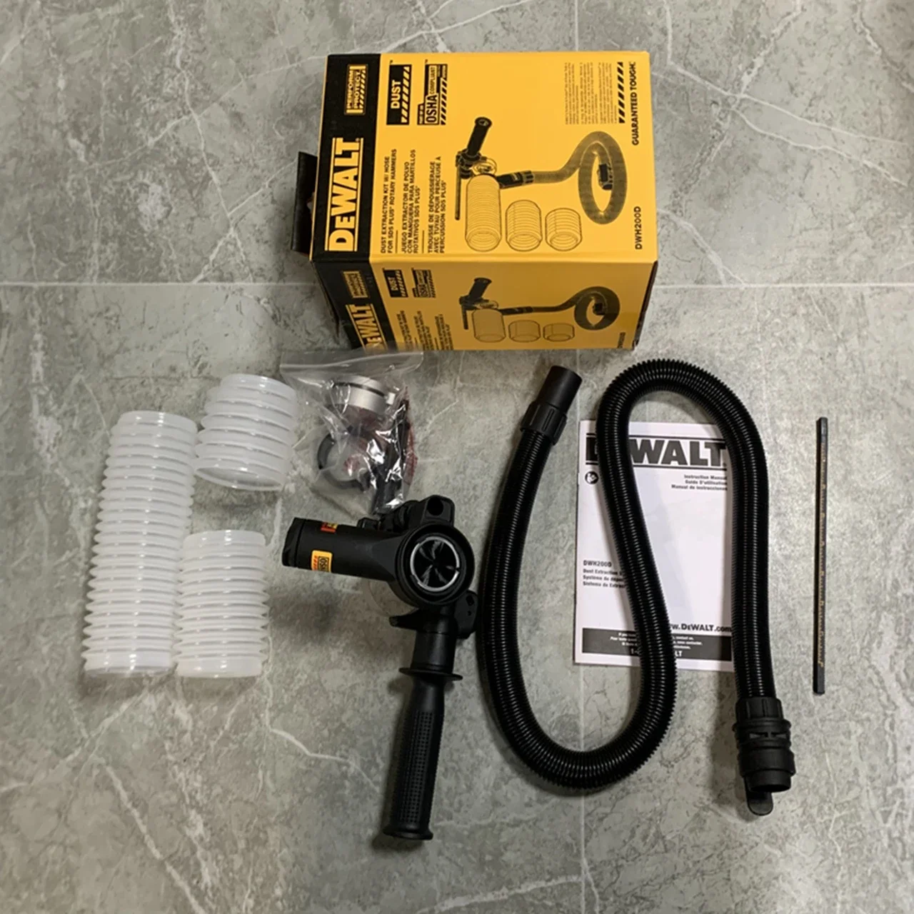 DEWALT Original DWH200D SDS+ Rotary Hammer Dust Exctraction Cup Portable Transparent Tube Dust Removal cup