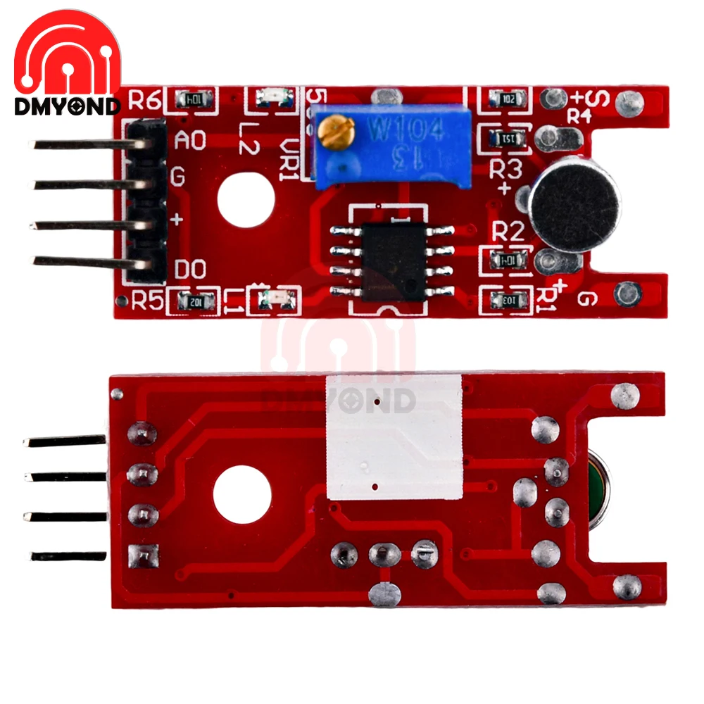 AMPLIFICADOR DE MICRÓFONO profesional, Sensor de sonido, módulo de voz, DC 3V/5V