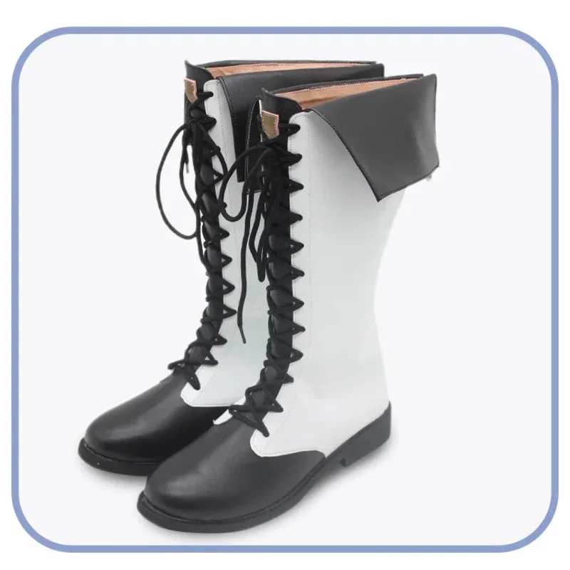 

2025 11 Professor Niya Halloween Carnival Boots PU Leather Shoes Game Blue Archive Cosplay Props Custom Made