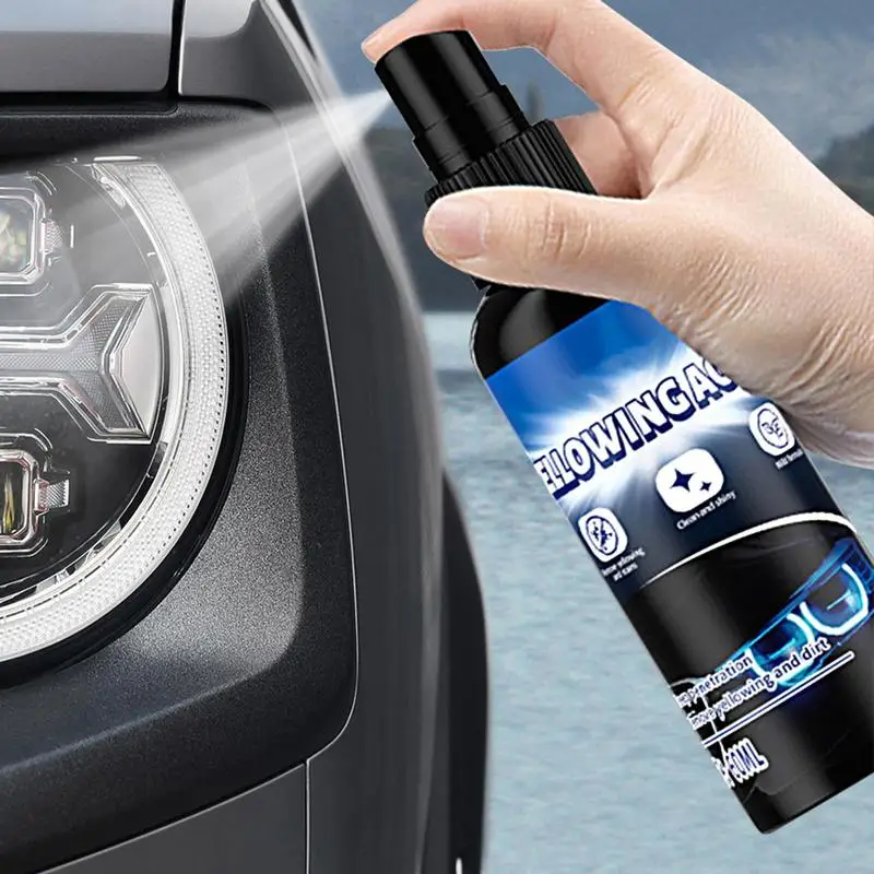 Car Headlight Cleaner Auto Headlight Scratch Repair Cleaner Advanced Headlight Restorer Headlamp Cleaning Restores Brightness