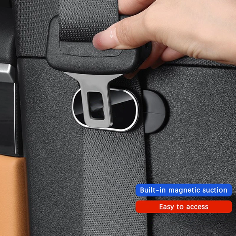 

Magnetic Car Seat Belt Holder Anti-Wear Stabilizer Adhesive Adjustable Fastener Clip For Auto Seat Safety Car Interior Supplies