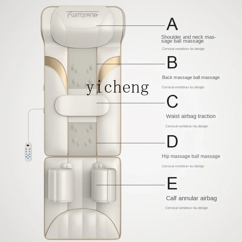 

Tqh Massage Pad Multifunctional Whole Body Home Shoulder Neck Waist Back Hip Leg Electric Kneading