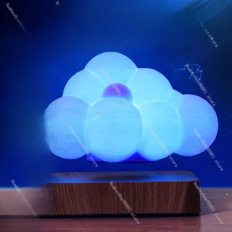 Maglev Cloud Light Bedroom Study Tabletop Decoration Ornament Night Light for Boyfriend and Girlfriend Romantic Birthday Gift