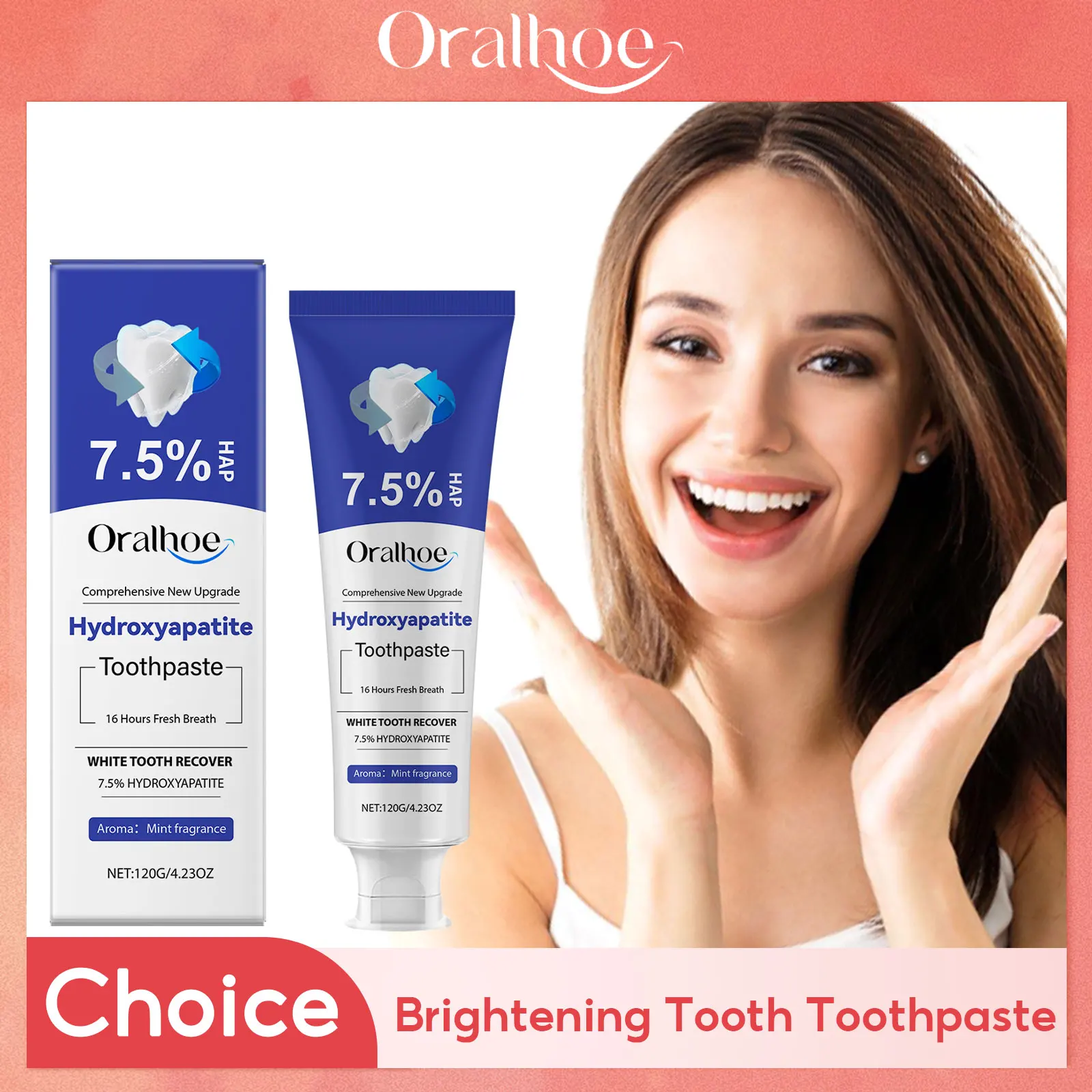

Hydroxyapatite Toothpaste Tooth Whiten Reduce Plaque Anti Decay Protect Teeth Dental Bleach Fresh Breath Gum Repair Toothpaste