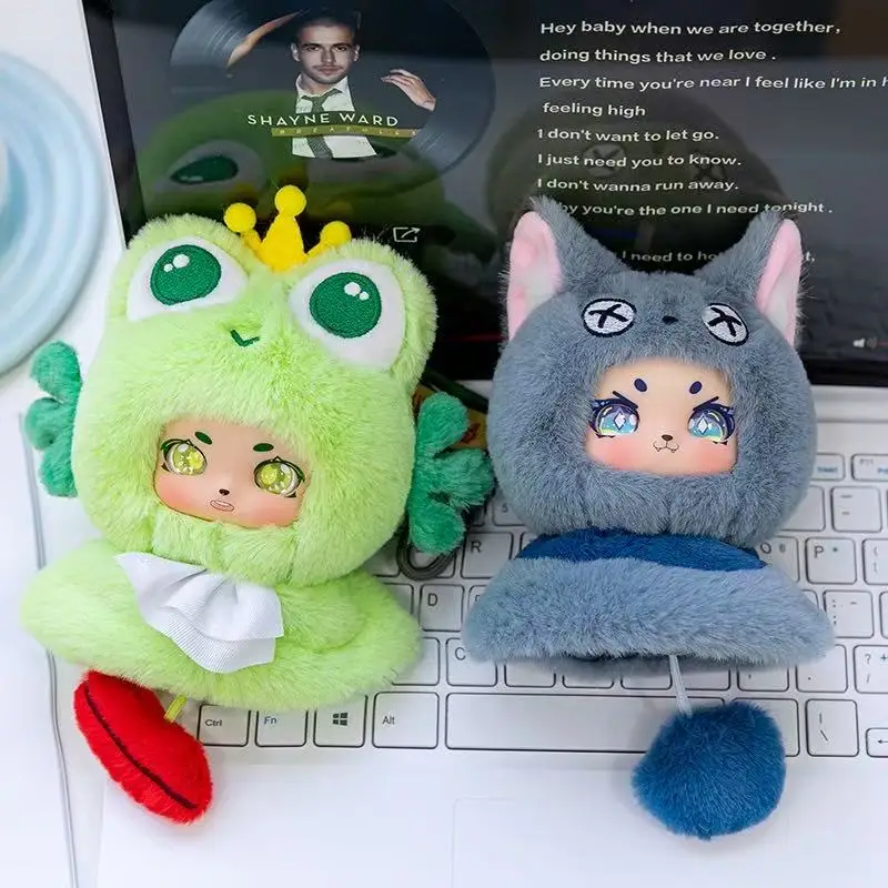 13cm simulación nueva T cuento de hadas ciudad mochila colgante muñeca juguete de peluche dibujos animados Anime lindo regalo para novia muñeca divertida
