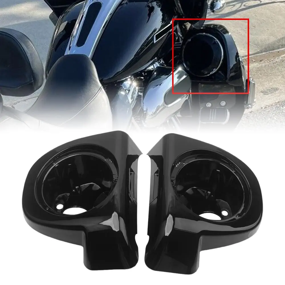 

Motorcycle Lower Vented Fairing 6.5" Speaker Boxes Pods for Harley Touring Road King Street Electra Glide Ultra Classic 2014+